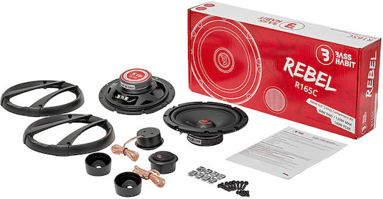 Bass Habit R165C Σετ Ηχεία Αυτοκινήτου Διαιρούμενα 6.5" με 60W RMS (2 Δρόμων)