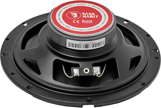 Bass Habit R165C Σετ Ηχεία Αυτοκινήτου Διαιρούμενα 6.5" με 60W RMS (2 Δρόμων)