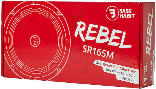 Bass Habit Ηχείο Αυτοκινήτου 6.5" με 60W RMS (Midrange)