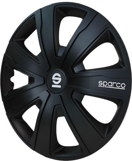 Sparco Auto Radkappen Set 4Stück 14" Schwarz