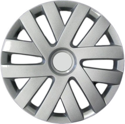 Farad Auto Radkappen Set mit Marke VW 4Stück 15" Silber
