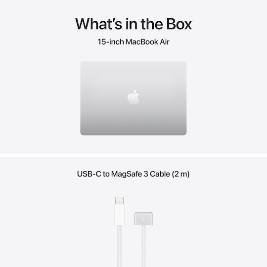Apple MacBook Air 15.3" IPS Retina Display (M5-10-Core/16GB/512GB SSD/10-Core GPU) Silver (GR Keyboard)