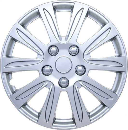 Carman Set Capace De Roți Auto 4 Bucăți 13 Argintii