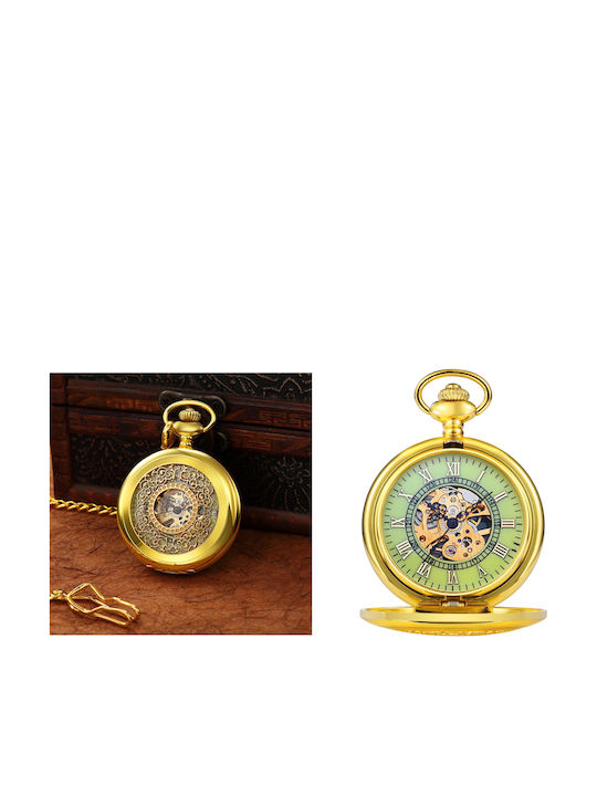 Herren Uhr 45mm Taschen Batterie Gold