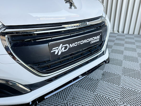 Spoiler Auto Vorderseite Χειλάκι Kompatibel mit Peugeot 208 2015-2019