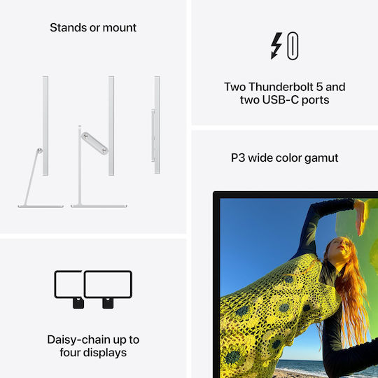 Apple Studio-Display (2026) IPS-Monitor 27" 5120x2880 Weiß Standardglas VESA-Montageadapter (ohne Ständer)