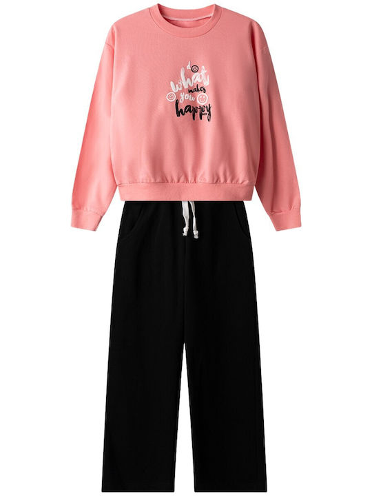 Kids Sweatpants Set Coral