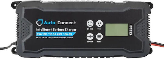 Auto-Connect Car Battery Charger 6/12/24V IBC25X