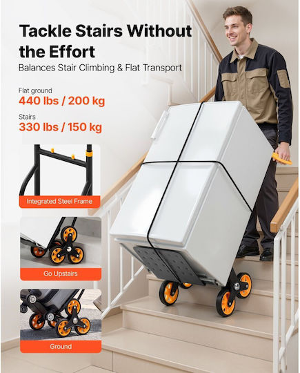 Vevor Collapsible Transport Trolley for Load up to 150kg