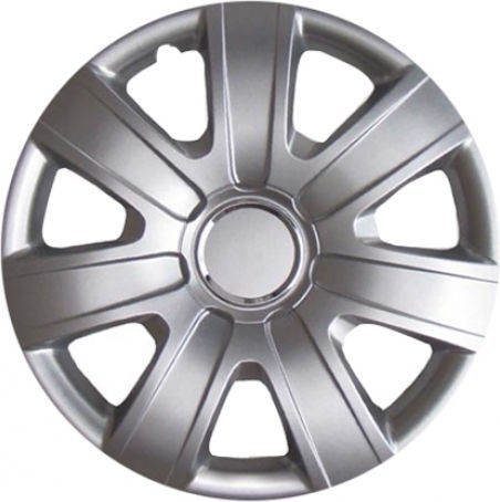 Croatia Cover Car Hubcap Set Volkswagen Polo 6R with VW Emblem 15" 4pcs Silver