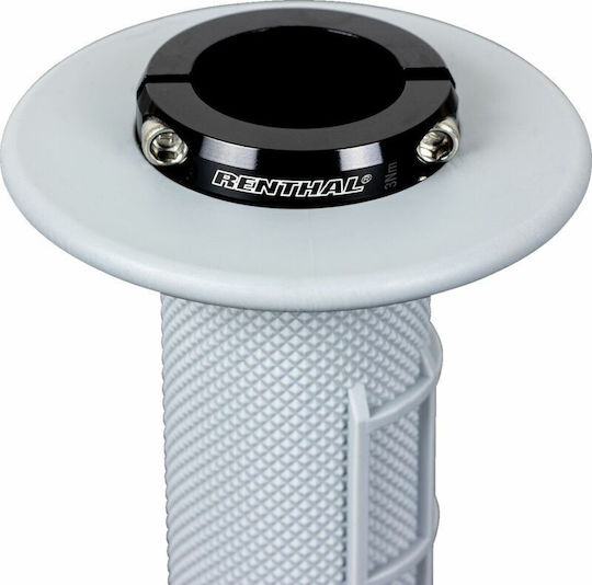 Χερουλια Τιμονιου Grips Lock-on Mx Soft Full Diamond Γκρι Ren-g232 Renthal