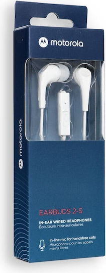 Motorola Earbuds 2S În ureche Handsfree cu două căști cu mufă 3.5mm Alb