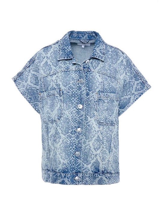 Γυναικείο Τζιν Μπουφάν Μπλε Denim