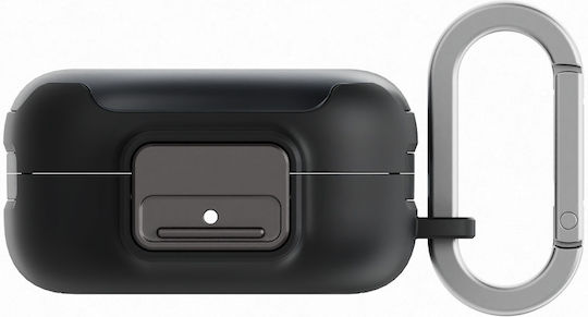 Samsung Θήκη Πλαστική / Σιλικόνης με Γάντζο σε Μαύρο χρώμα για Galaxy Buds4 / 4 Pro