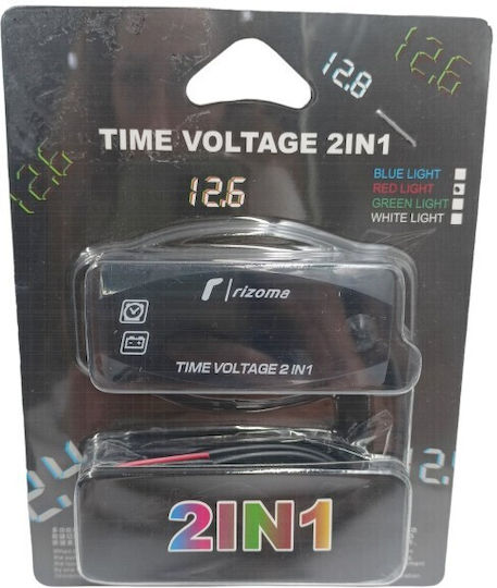 Car Voltmeter and Clock Digital Instrument RL-