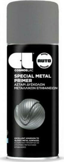 Cosmos Lac Spray Primer with Metallic Effect Grey Grey 400ml
