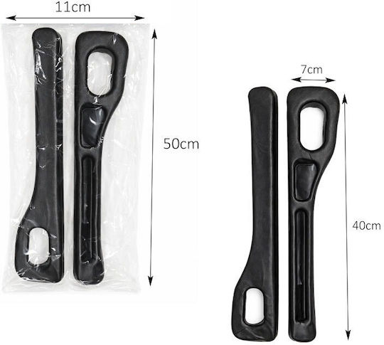 Гел Запълнител За Празнина На Автомобилна Седалка Комплект 2 Части Car Seat Gap Filler Strip