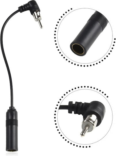 Necom Car Antenna Roof 200mm for Radio in Black Color