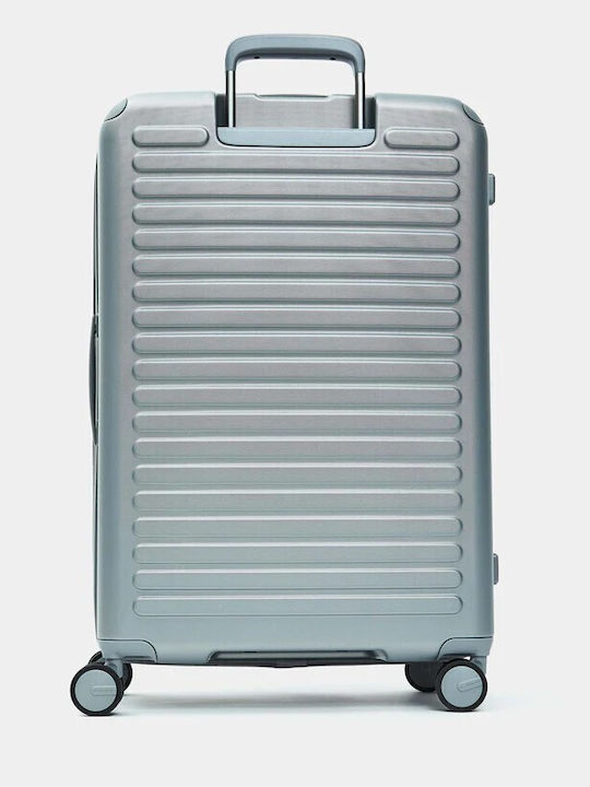 Mandarina Duck Smart Duck Голям Куфар За Пътуване Твърд Iron С 4 Колела Височина 75см