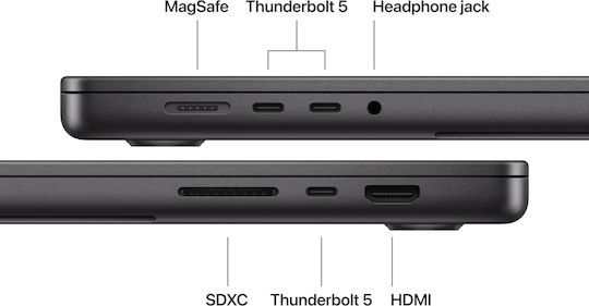 Apple MacBook Pro 16.2" IPS Retina Display 120Hz (M5 Pro-18-Core/24GB/1TB SSD/20-Core GPU) Space Black (GR Keyboard)