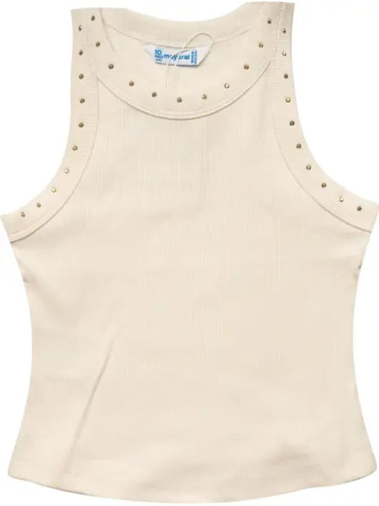 Kinderhemd Ärmellos Beige
