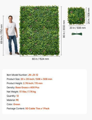 Vevor Синтетичен Панел Филосия 50.8x50.8см 12 броя