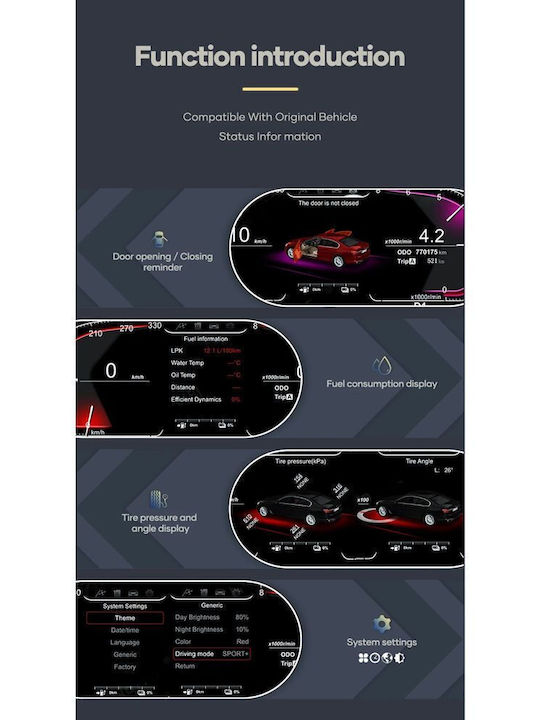 Digital IQ Auto-Audiosystem Für BMW X5 (E70) / X6 (E71) 2007-2013 Mit Touchscreen 12.3"