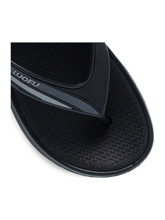 Herren Flip Flops Anatomisch Schwarz