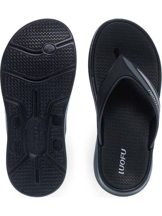 Herren Flip Flops Anatomisch Schwarz