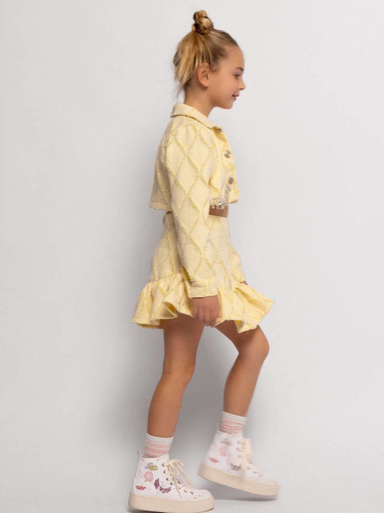 Kids Casual Jacket Yellow