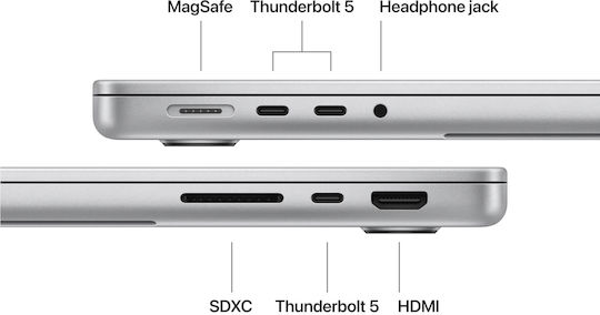 Apple MacBook Pro 14.2" IPS Retina Display 120Hz (M5 Pro-15-Core/24GB/2TB SSD/16-Core GPU) Silver (GR Keyboard)