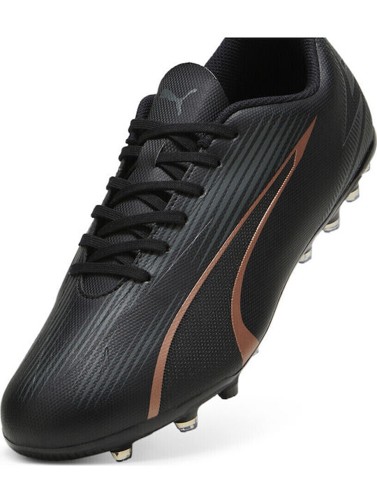 PUMA Ultra Play Ποδοσφαιρικά Παπούτσια με Τάπες MG Μαύρα