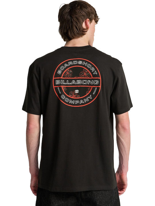 Rotor Herrenbluse Washed Schwarz