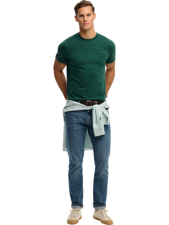 Herrenblusen T-Shirts Kurzarm Grün
