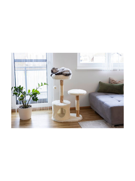 Kerbl Stâlp Pentru Zgâriere Alb 60x40x92cm