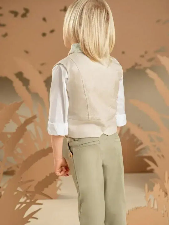 Baby Bloom Baby Bloom Baptism Suit with Vest for Boys Beige
