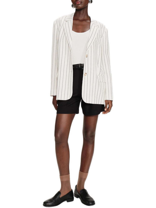 Grace & Mila Damen Samt Blazer Weiß