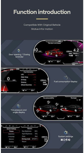Digital Iq Dgu 958_dc 12.3in Digital Cluster Bmw 5 Series E60-e61-e63 Mod 2003-2009 Ccc-cic System