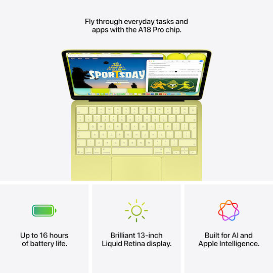 Apple MacBook Neo 13" IPS Retina Display (A18 Pro-6‑Core/8GB/256GB SSD/5‑Core GPU) Silver (GR Keyboard)