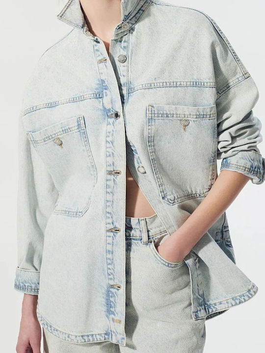 Γυναικείο Ανοιχτο Μπλε Denim Overshirt