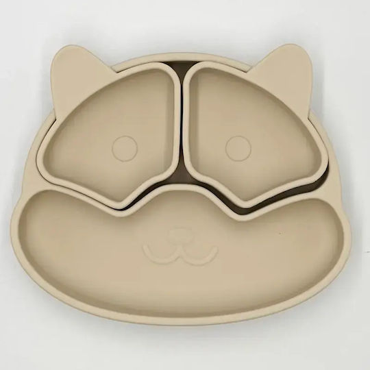 Pandaboo Toddler Silicone Food Plate Pink
