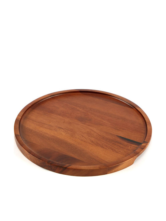 Raki Alas Serving Platters Pizza Wooden 32x32x2cm