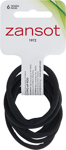 Zan Sot Set Hair Scrunchies 6 Pieces Beige - Brown - Black