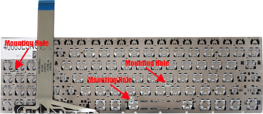 Spanish Laptop Keyboard Asus Vivobook 15 Yx570 X570 X570ub X570ud Yx570z Yx570zd 90nb0ix1-r30300 90nb0ix1-r30080 Asm17b13usj920 Es Without Frame Black Κωδ.40685esnofr