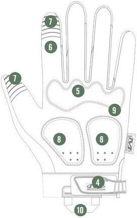 Mechanix Wear Mechanix M Pact Brown LG Gloves for Work Brown Synthetic Leather 1pcs