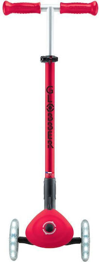 Globber Kids Scooter Primo Lights V2 3-Wheel for 2+ Years Red