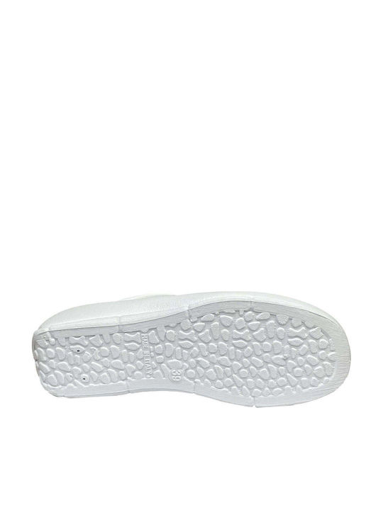 Ansin Women's Leather Anatomic Clogs White