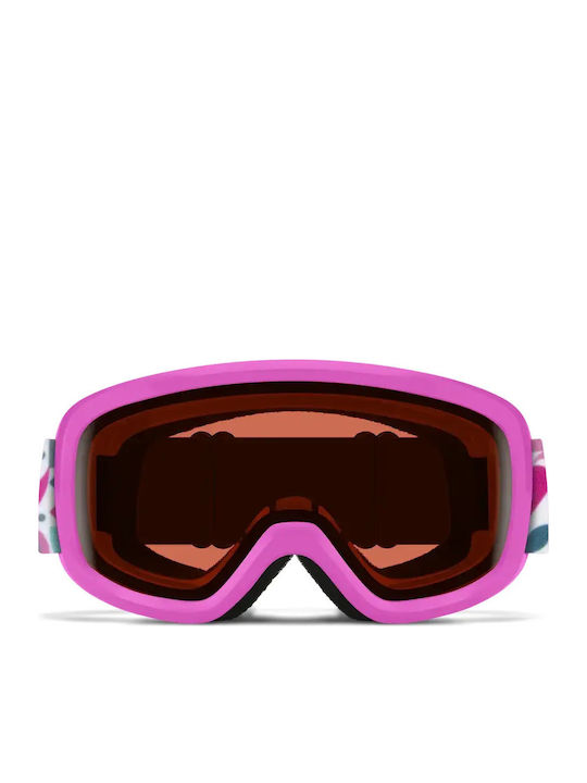 Smith Μάσκα Σκι & Snowboard Ενηλίκων Ροζ με Φακό σε Ροζ Χρώμα