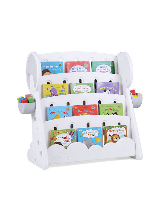 Floor Bookcase Wooden White