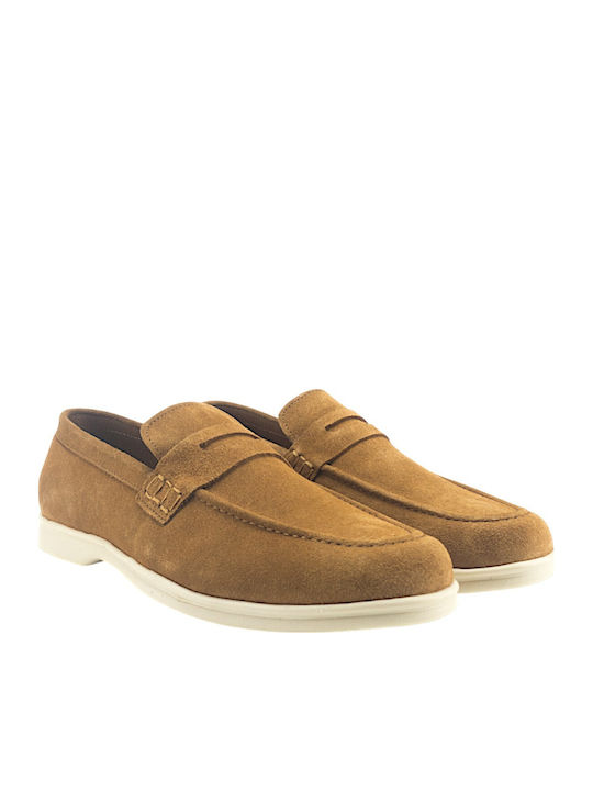 Men's Moccasins In Tabac Brown Colour